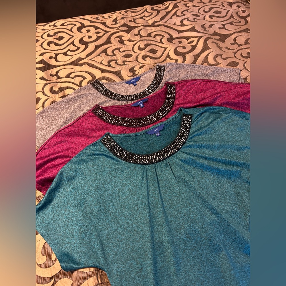 Women's APT.9 Tops with beaded trims